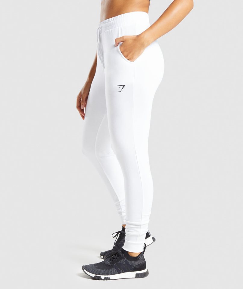 Women's Gymshark Pippa Training Jogger White | NZ 6TWJKZ